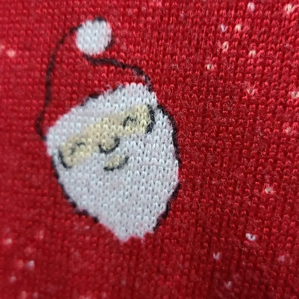 Santa Milk Cookies Christmas Pajama Pants Adult M Red Holiday Lounge Winter PJs